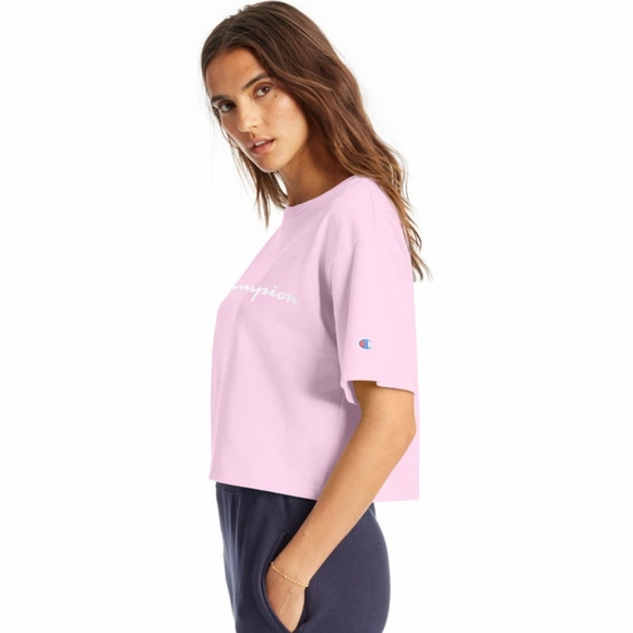 NWT Champion Cropped Tee - Picture 2 of 5